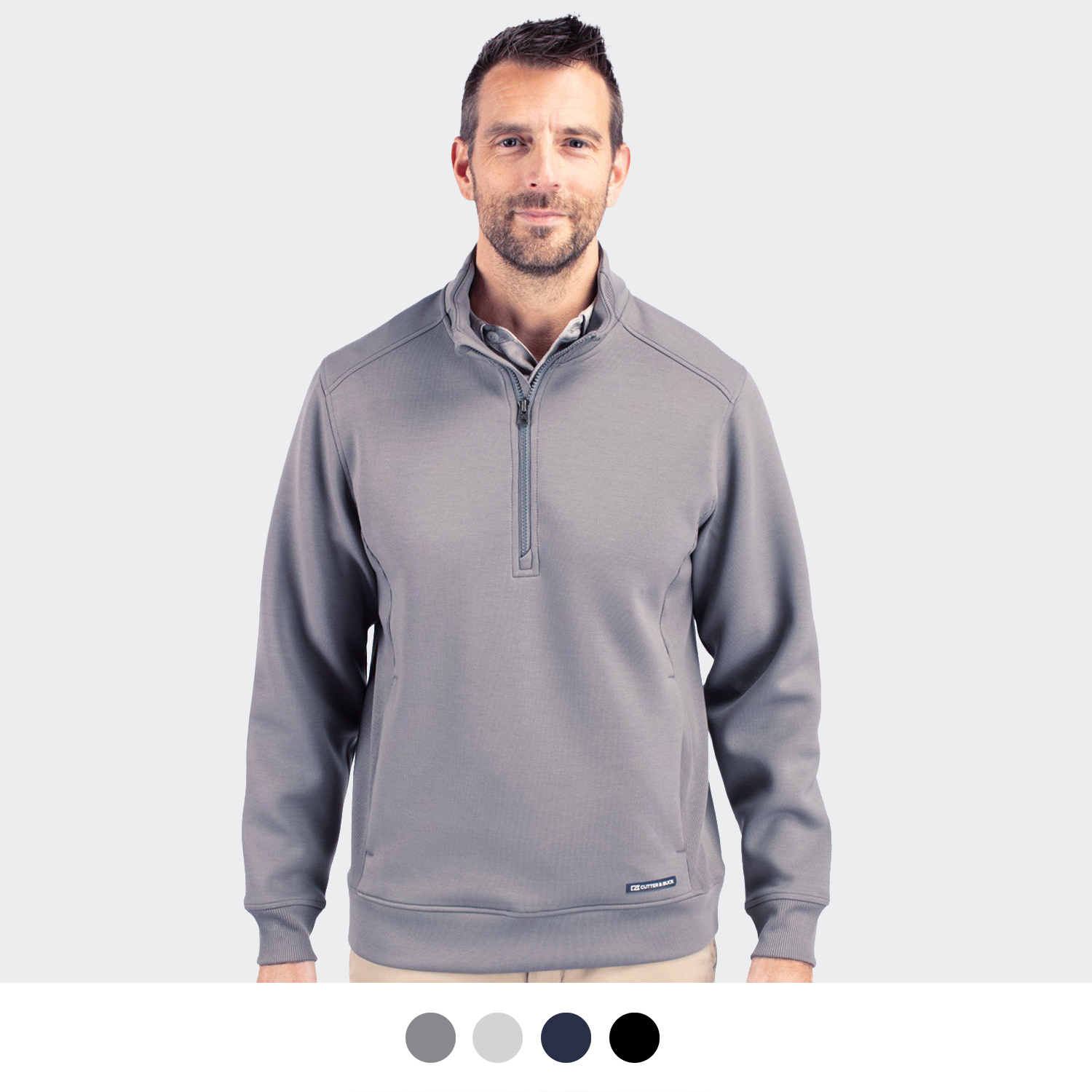 Cutter & Buck Roam Mens Half Zip Jacket — Main