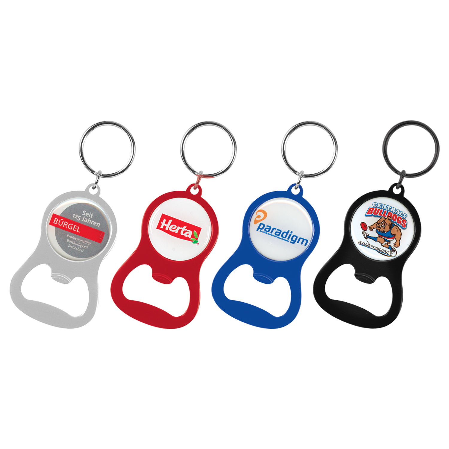 Chevron Bottle Opener Key Ring — Main