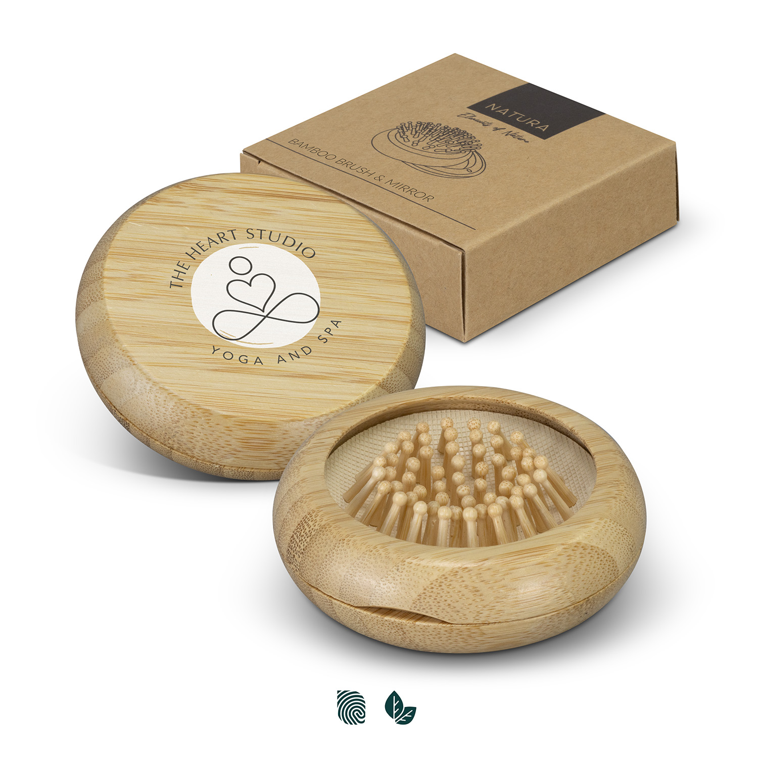 NATURA Bamboo Brush and Mirror — Impact Aware
