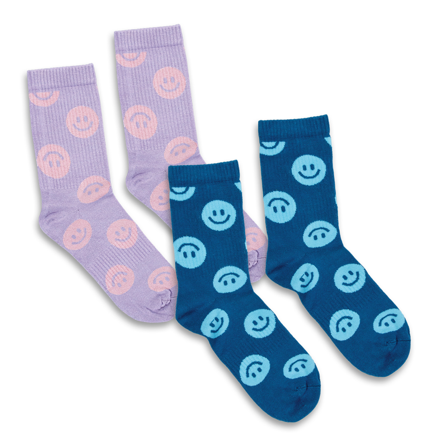 Pixel Knitted Bamboo Crew Socks - Set of 2 — Main