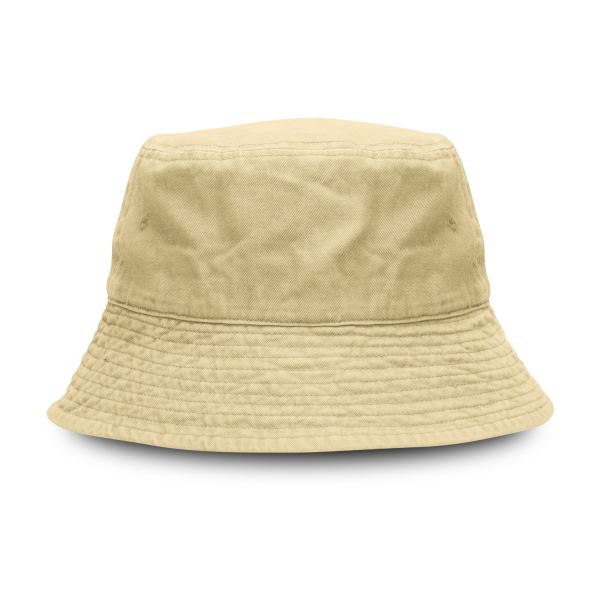 Bondi Washed Bucket Hat — Ecru