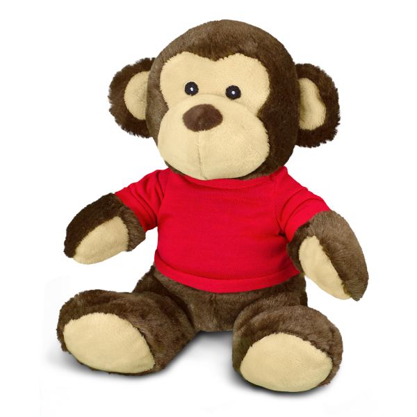 Monkey Plush Toy — Red