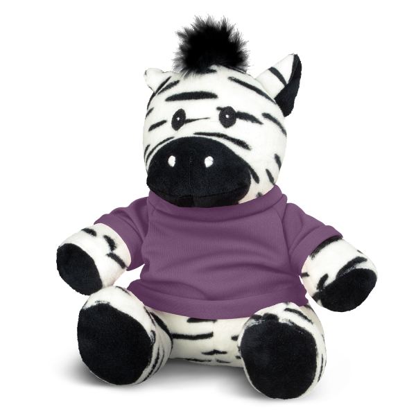 Zebra Plush Toy — Purple