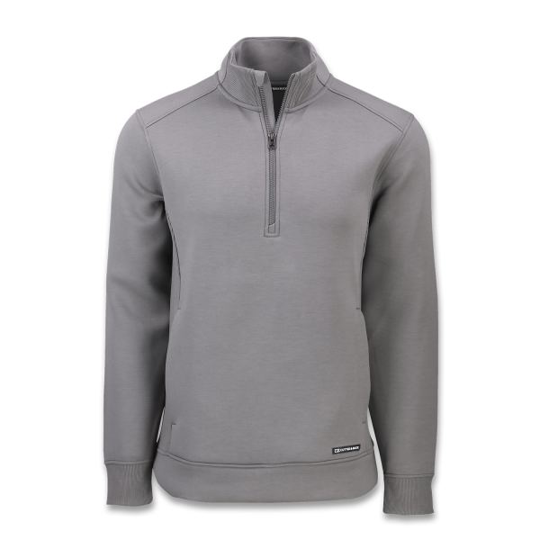 Cutter & Buck Roam Mens Half Zip Jacket — Elemental Grey