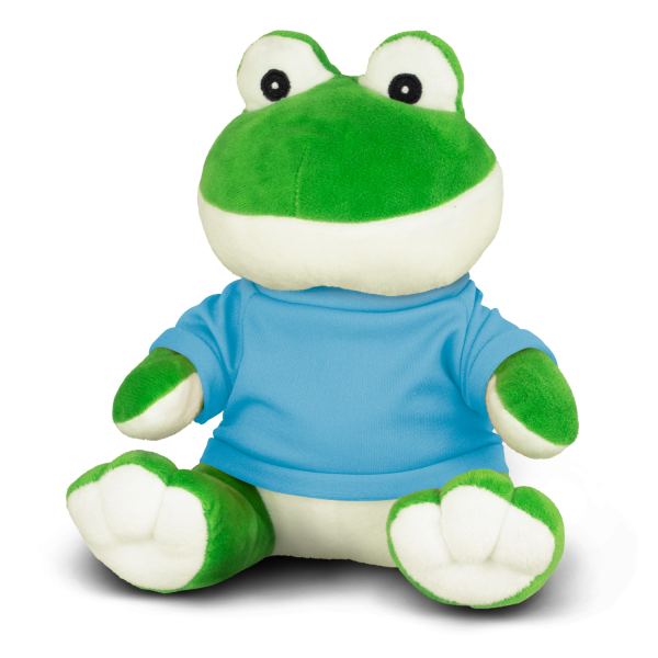 Frog Plush Toy — Light Blue