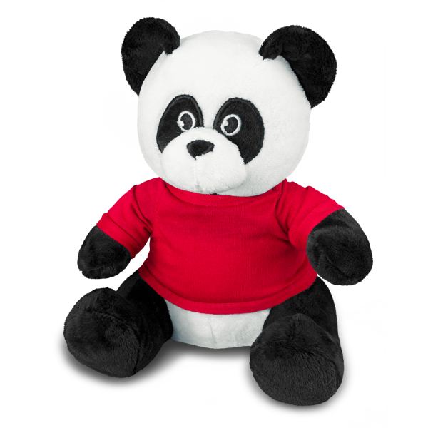 Panda Plush Toy — Red