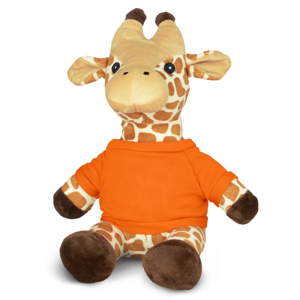 Giraffe Plush Toy — Orange