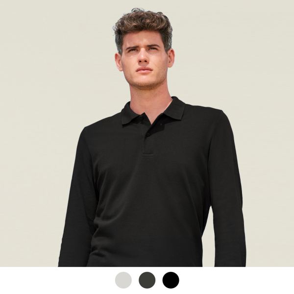 SOLS Perfect Mens Long Sleeve Polo — Main