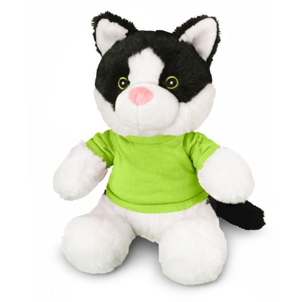 Cat Plush Toy — Bright Green