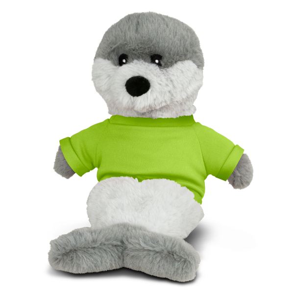 Seal Plush Toy — Bright Green