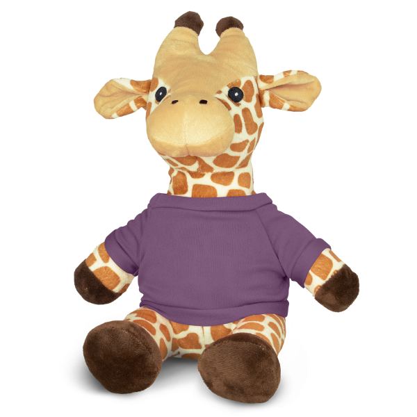 Giraffe Plush Toy — Purple