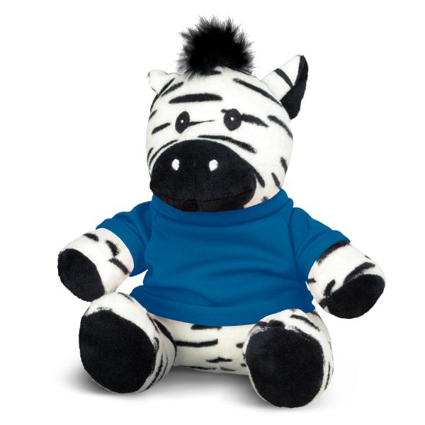 Zebra Plush Toy — Dark Blue