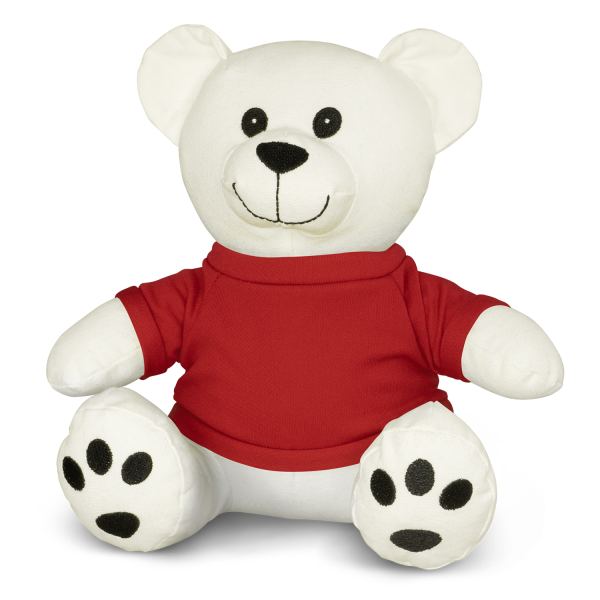 Cotton Bear Plush Toy — Red