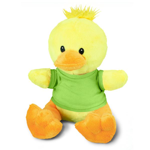 Duck Plush Toy — Bright Green