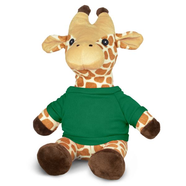 Giraffe Plush Toy — Dark Green