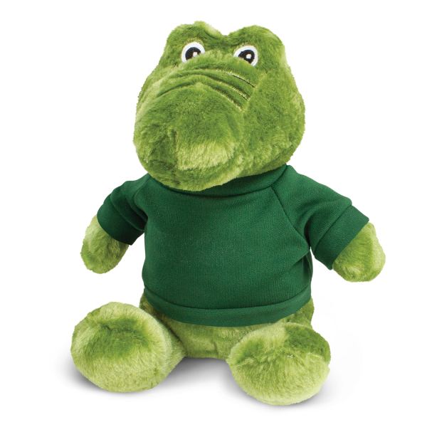Crocodile Plush Toy — Dark Green