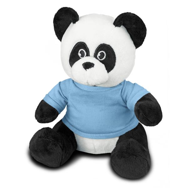 Panda Plush Toy — Light Blue