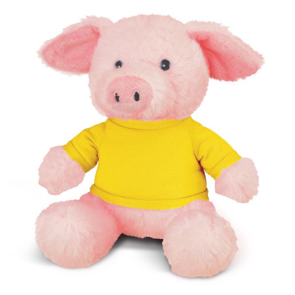 Pig Plush Toy — Yellow