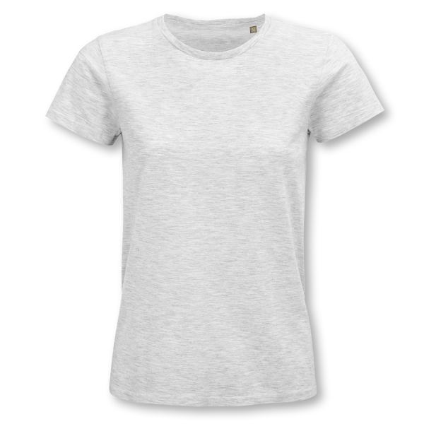 SOLS Pioneer Womens Organic T-Shirt — Ash