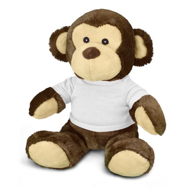 Monkey Plush Toy — White