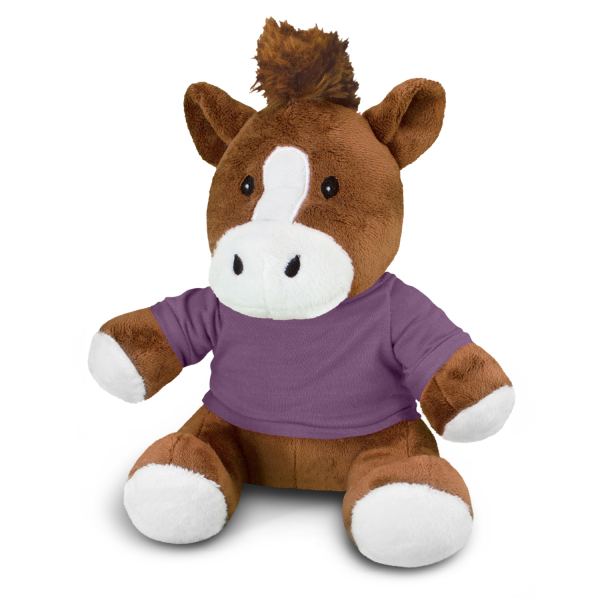 Horse Plush Toy — Purple