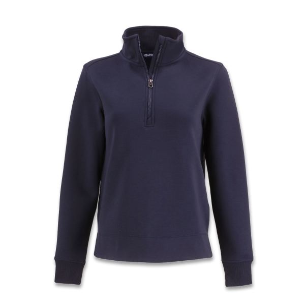 Cutter & Buck Roam Womens Half Zip Jacket — Navy Blue