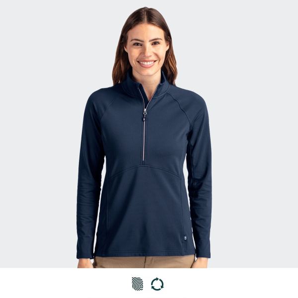 Cutter & Buck Adapt Womens Half Zip — Impact Aware