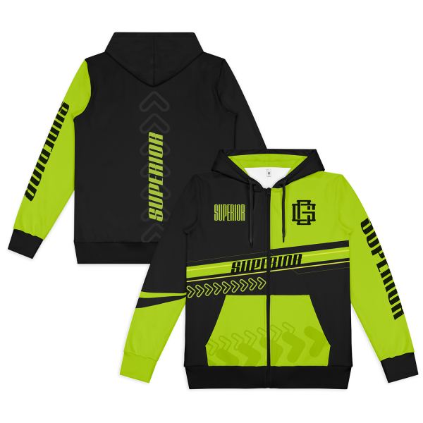 Custom Mens Active Zipped Hoodie — Main