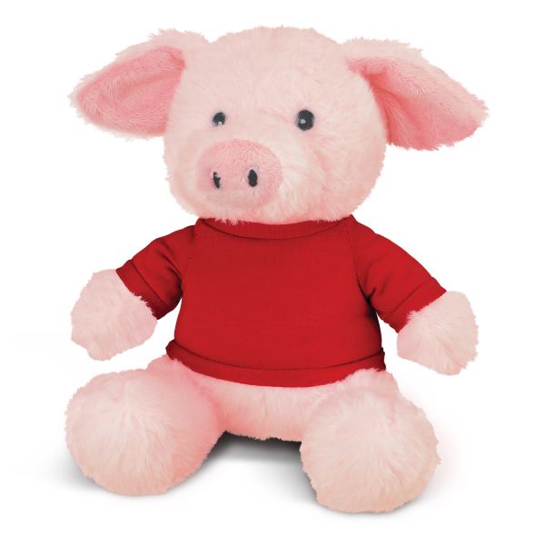 Pig Plush Toy — Red