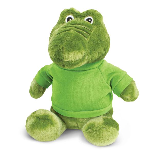 Crocodile Plush Toy — Bright Green