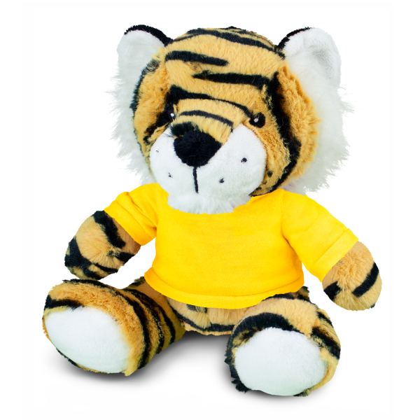 Tiger Plush Toy — Yellow