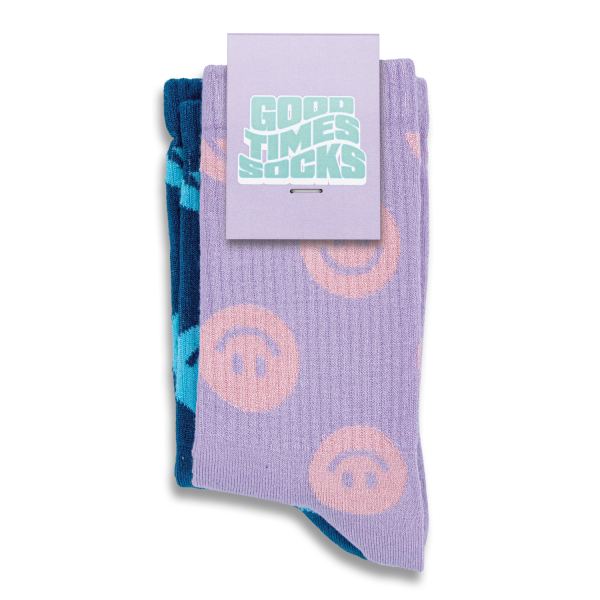 Pixel Knitted Bamboo Crew Socks - Set of 2 — Custom Card Front