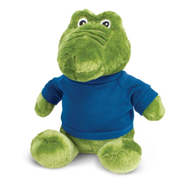 Crocodile Plush Toy — Dark Blue
