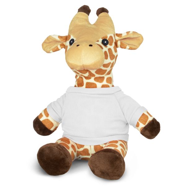 Giraffe Plush Toy — White