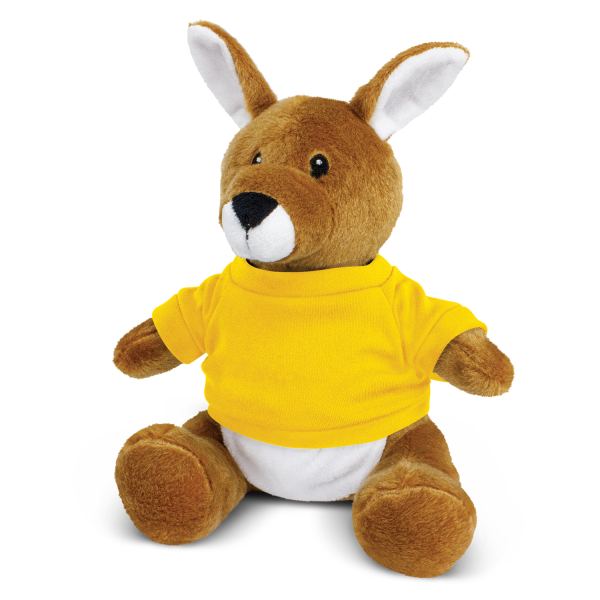 Kangaroo Plush Toy — Yellow
