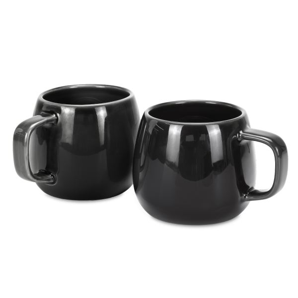Keepsake Moda Coffee Mug – Set of 2 — Charcoal