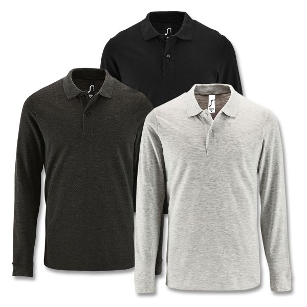 SOLS Perfect Mens Long Sleeve Polo — Colours