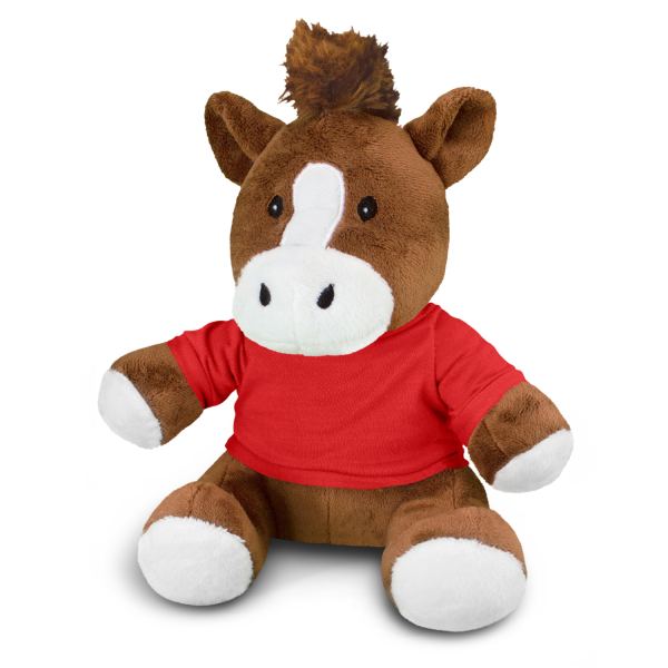 Horse Plush Toy — Red