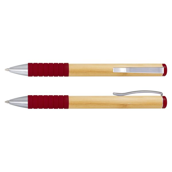 Bamboo Twist Pen — Red