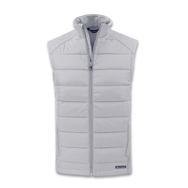 Cutter & Buck Evoke Mens Hybrid Vest — Concrete