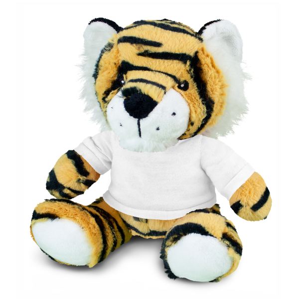 Tiger Plush Toy — White