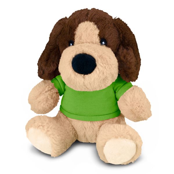 Dog Plush Toy — Bright Green