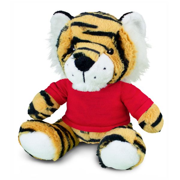 Tiger Plush Toy — Red