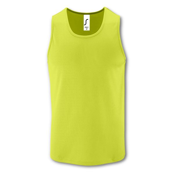 SOLS Sporty Mens Tank Top — Apple Green