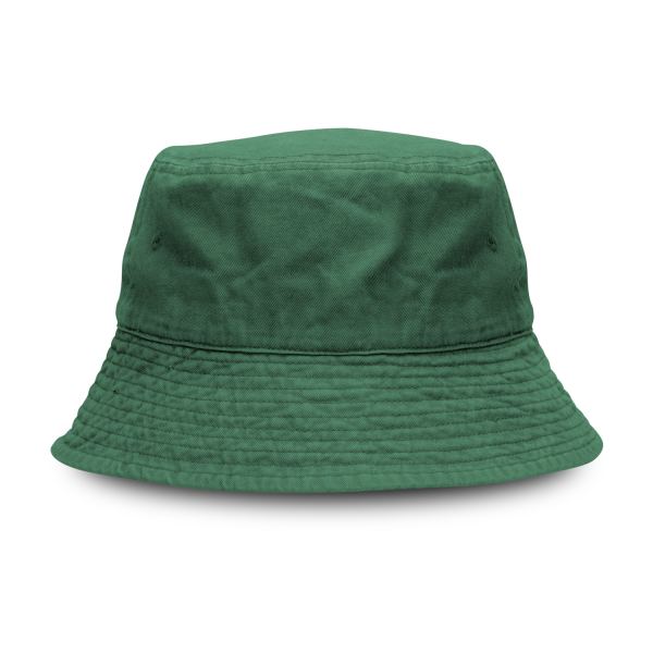 Bondi Washed Bucket Hat — Bottle Green