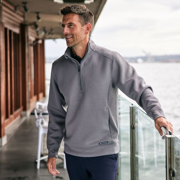 Cutter & Buck Roam Mens Half Zip Jacket — Feature