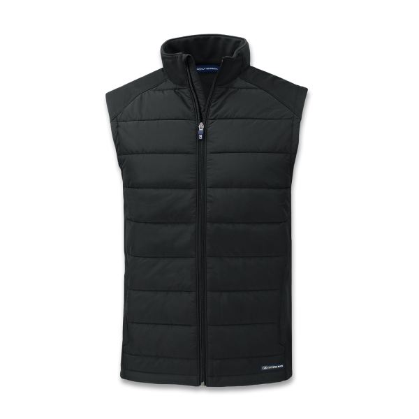 Cutter & Buck Evoke Mens Hybrid Vest — Black