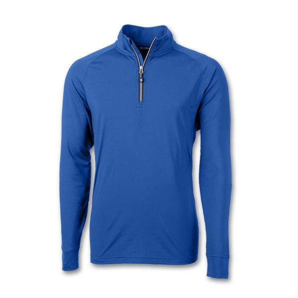 Cutter & Buck Adapt Mens Half Zip — Tour Blue