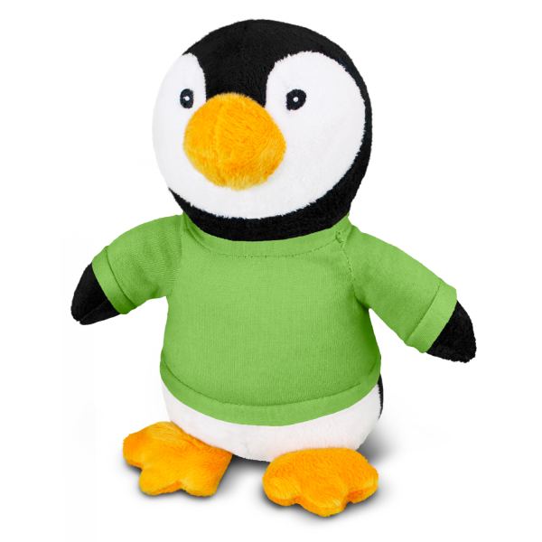 Penguin Plush Toy — Bright Green