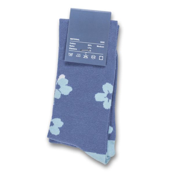 Pixel Knitted Knee-High Socks — Custom Card Back